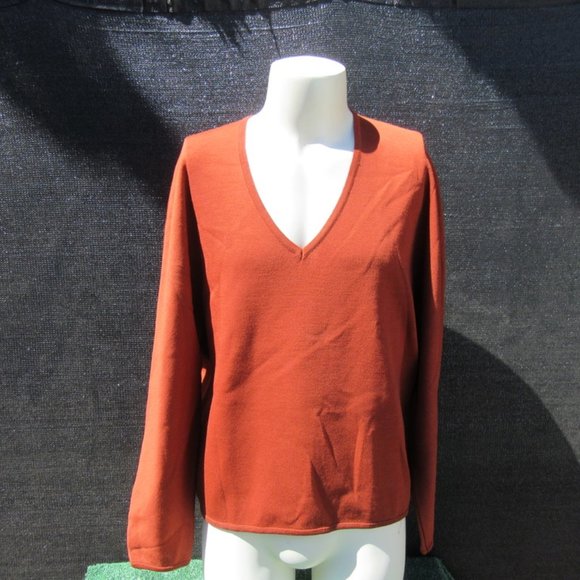 Vintage Pebble Beach Of California 100% Zephyr Wool V-Neck Sweater Shirt Size XL - Picture 1 of 7